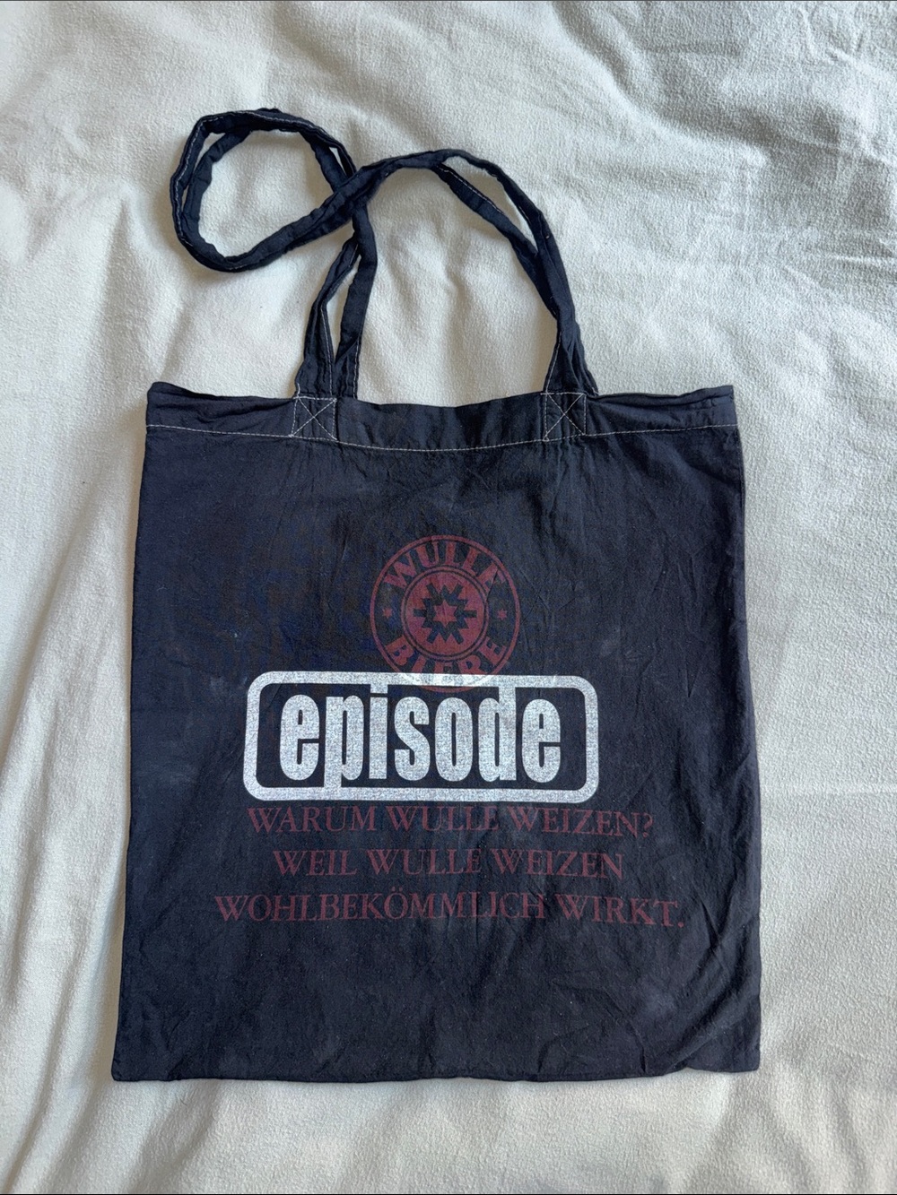 Black Tote Bag from Episode, the famous thrift store in Paris